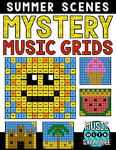 Summer Mystery Music Grids - Bundle Digital Resources